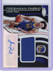 Jordan Poole 2019-20 Panini Certified Freshman Fabric Patch Auto