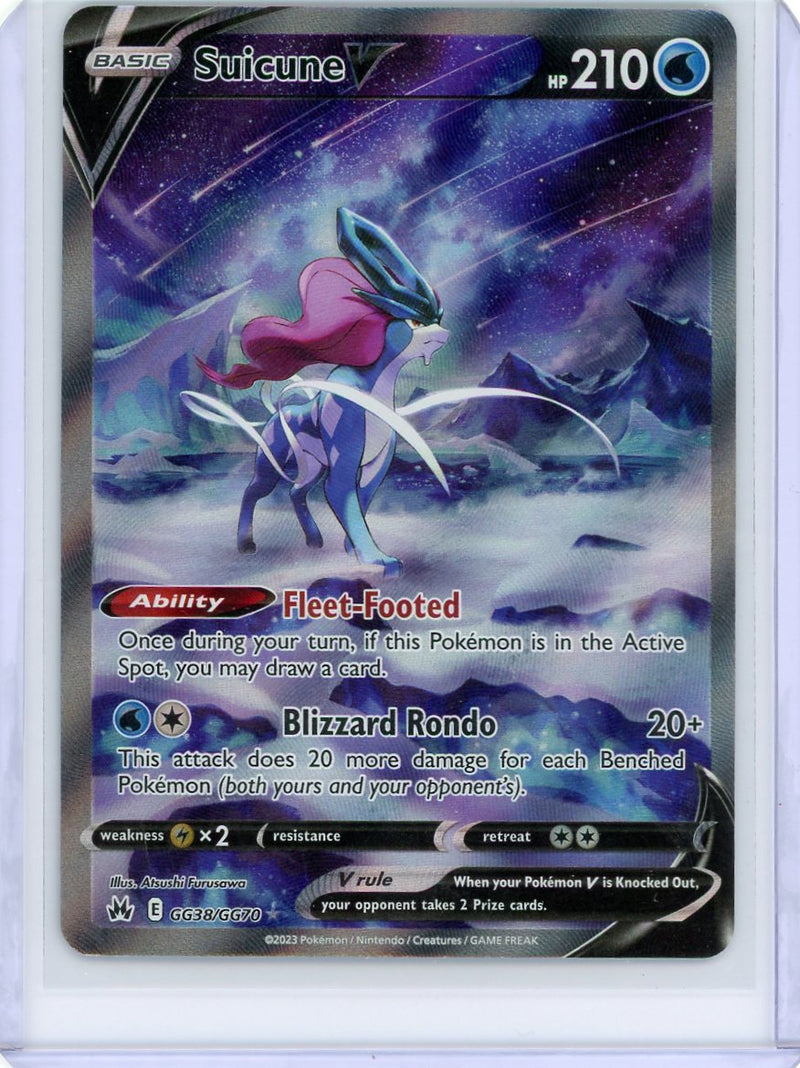 Suicune V Pokémon Crown Zenith Galarian Gallery 