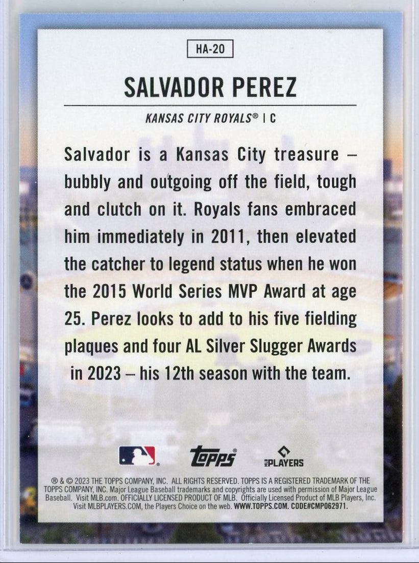 Salvador Perez 2023 Topps Update Series Home Field Advantage SSP