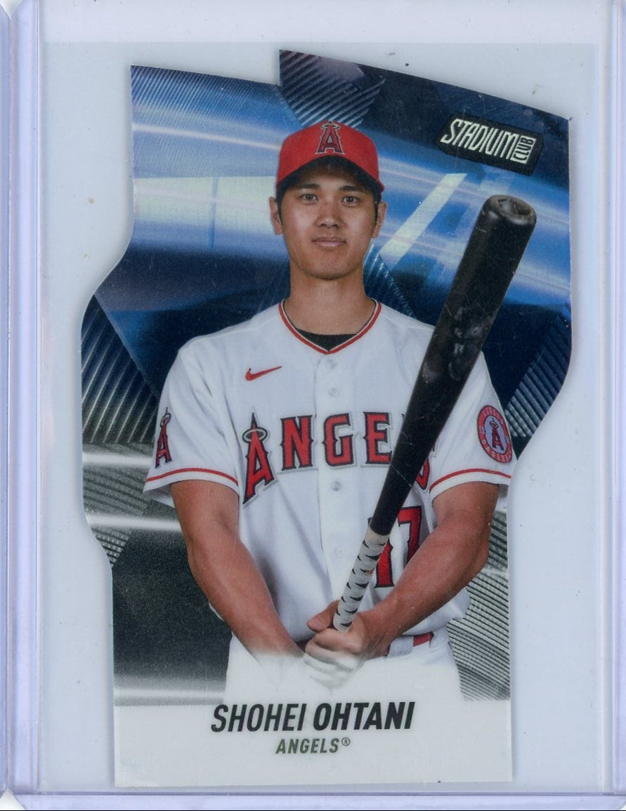 Shohei Ohtani 2022 Topps Stadium Club Triumvirates Black SSP #'d 98/99