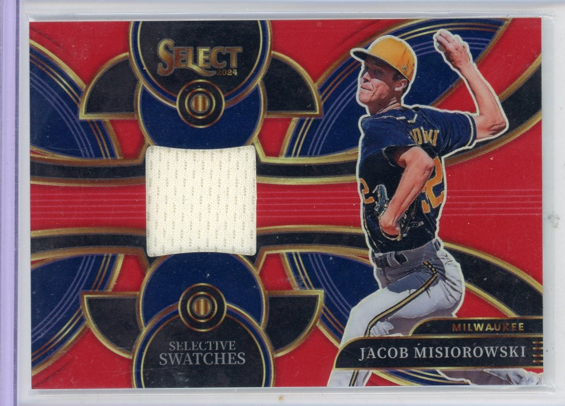 Jacob Misiorowski 2024 Panini Select Red Selective Swatches Prizm #'d 35/99