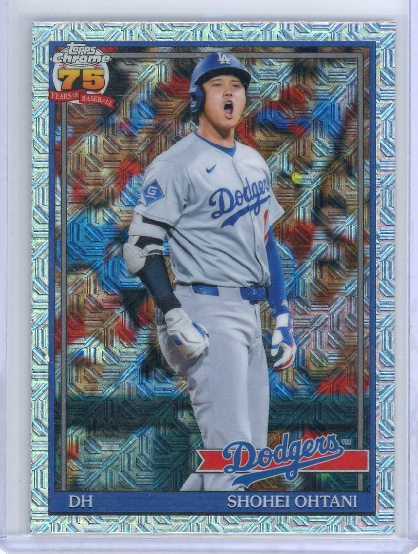 Shohei Ohtani 2025-26 Topps Chrome 75 Years of Baseball Mojo Refractor