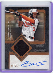 Cedric Mullins 2025 Topps Flagship Autograph Patch #'d 23/25