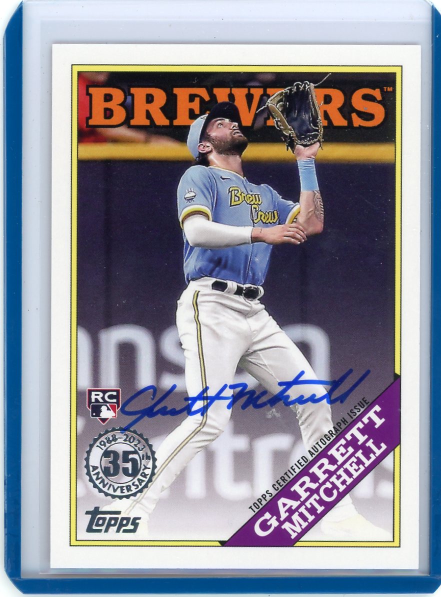 Garrett Mitchell 2023 Topps 35h Anniversary autograph rookie card