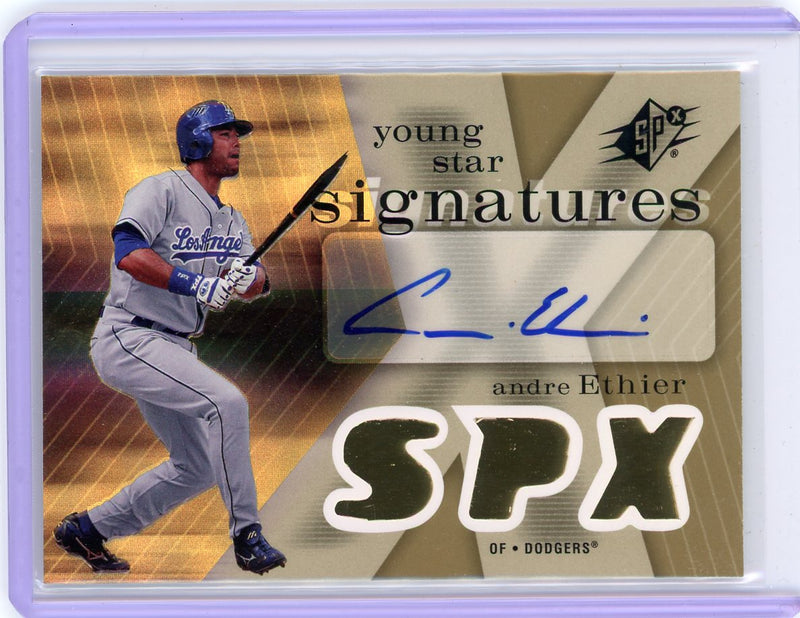 Andre Ethier 2007 Upper Deck SPx Young Star signatures gold