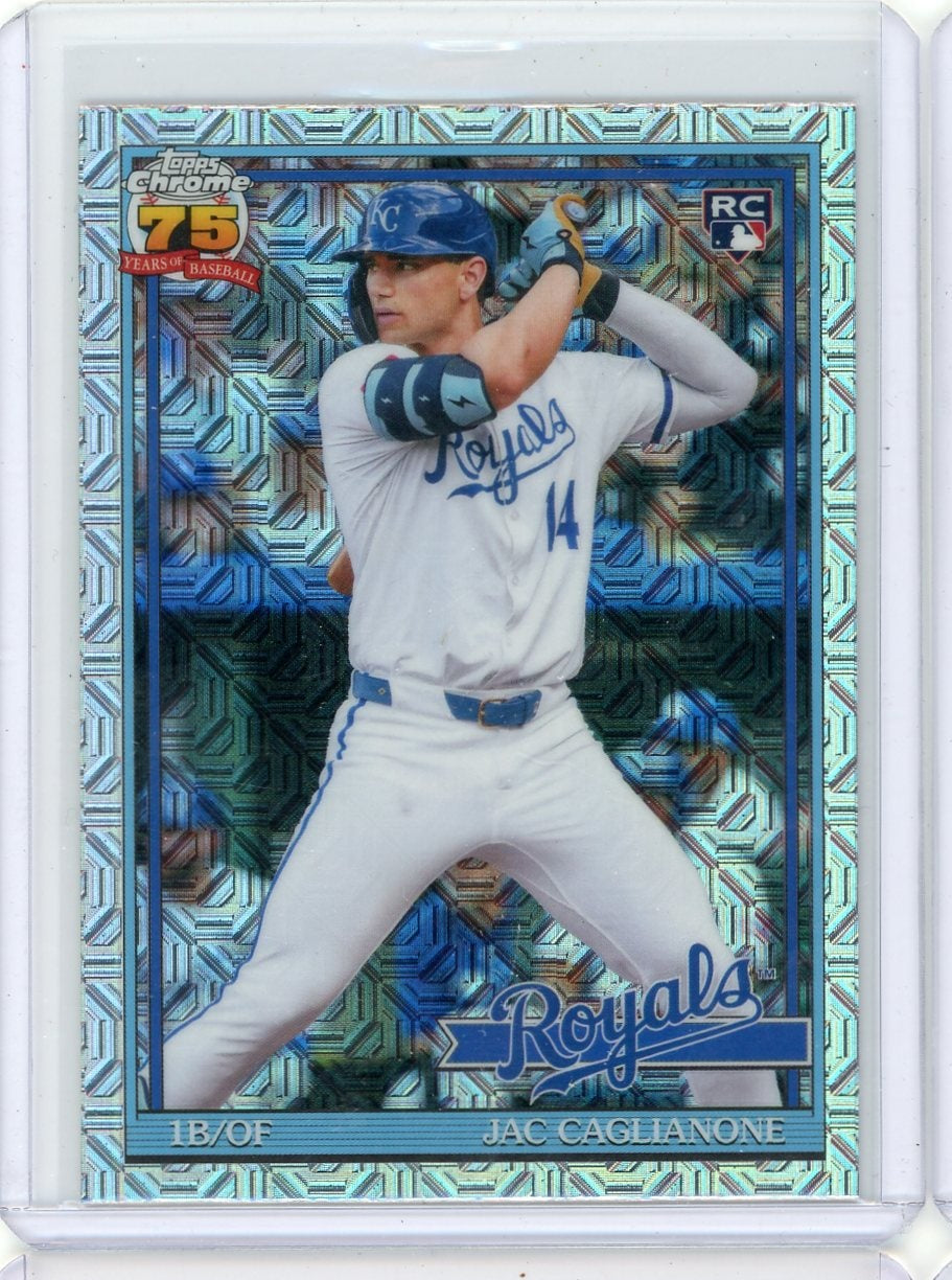 Jac Caglianone 2025 Topps Series 1 Chrome Pack Mojo Rookie