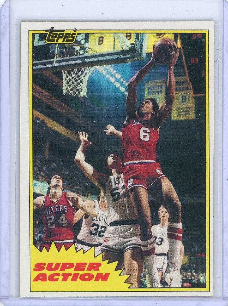 Julius Erving 1981 Topps Super Action