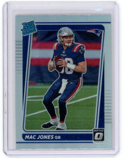 Mac Jones 2021 Panini Donruss Optic silver prizm rookie card