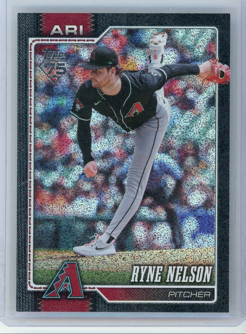 Ryne Nelson 2025 Topps Series 1 Black Diamonds #'d 1/10