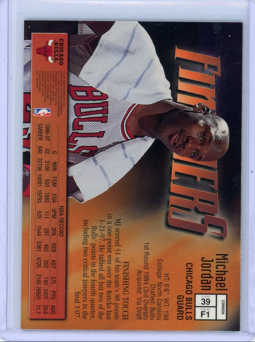 Michael Jordan 1997 Topps Finest Finishers (With Coating)