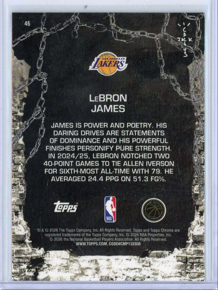 LeBron James 2025-26 Topps Chrome X Cactus Jack #46