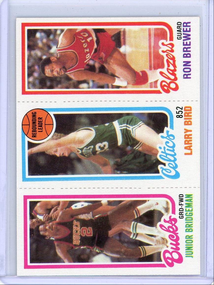 J. Bridgeman/L. Bird/R. Brewer 1980 Topps