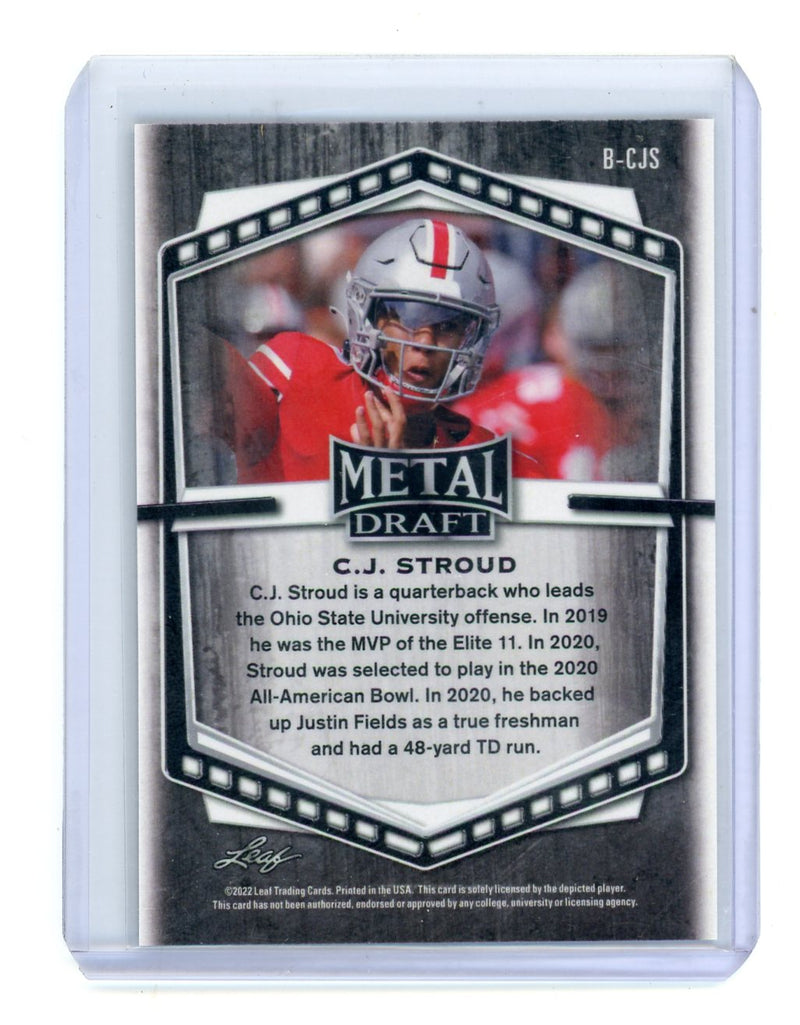 CJ Stroud 2022 Leaf Metal Draft 