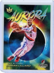 Damian Lillard 2020-21 Panini Court Kings Aurora SP