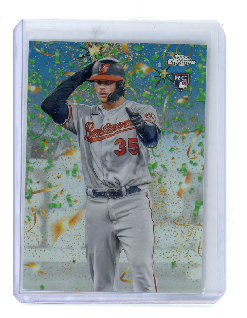 Adley Rutschman 2023 Topps Chrome Update Celebracion RC 