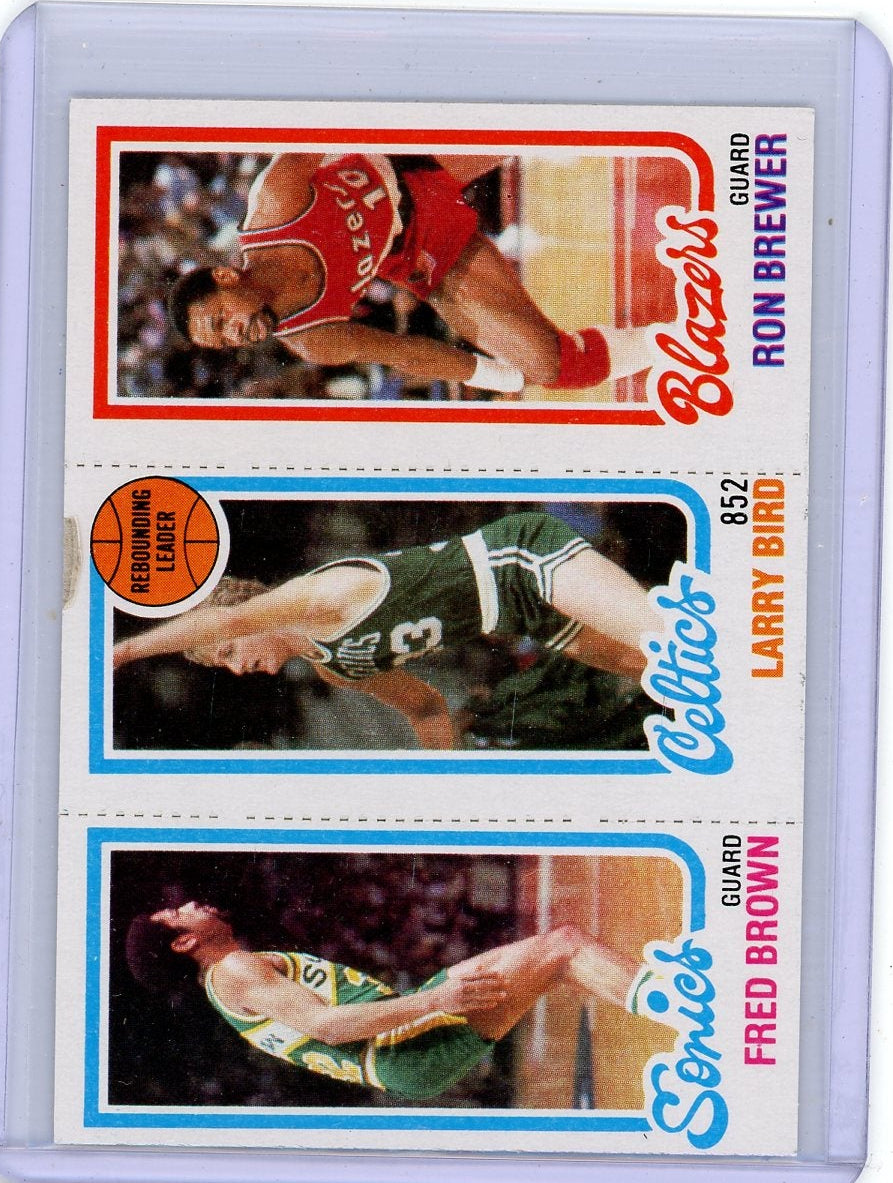 F. Brown/L. Bird/R. Brewer 1980 Topps