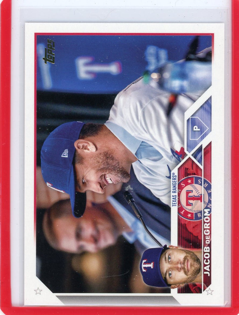 Jacob deGrom 2023 Topps Update Gold Mirror SSP image variation