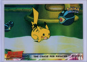 The Chase for Pikachu Pokemon Topps Mewtwo Strikes Back #28