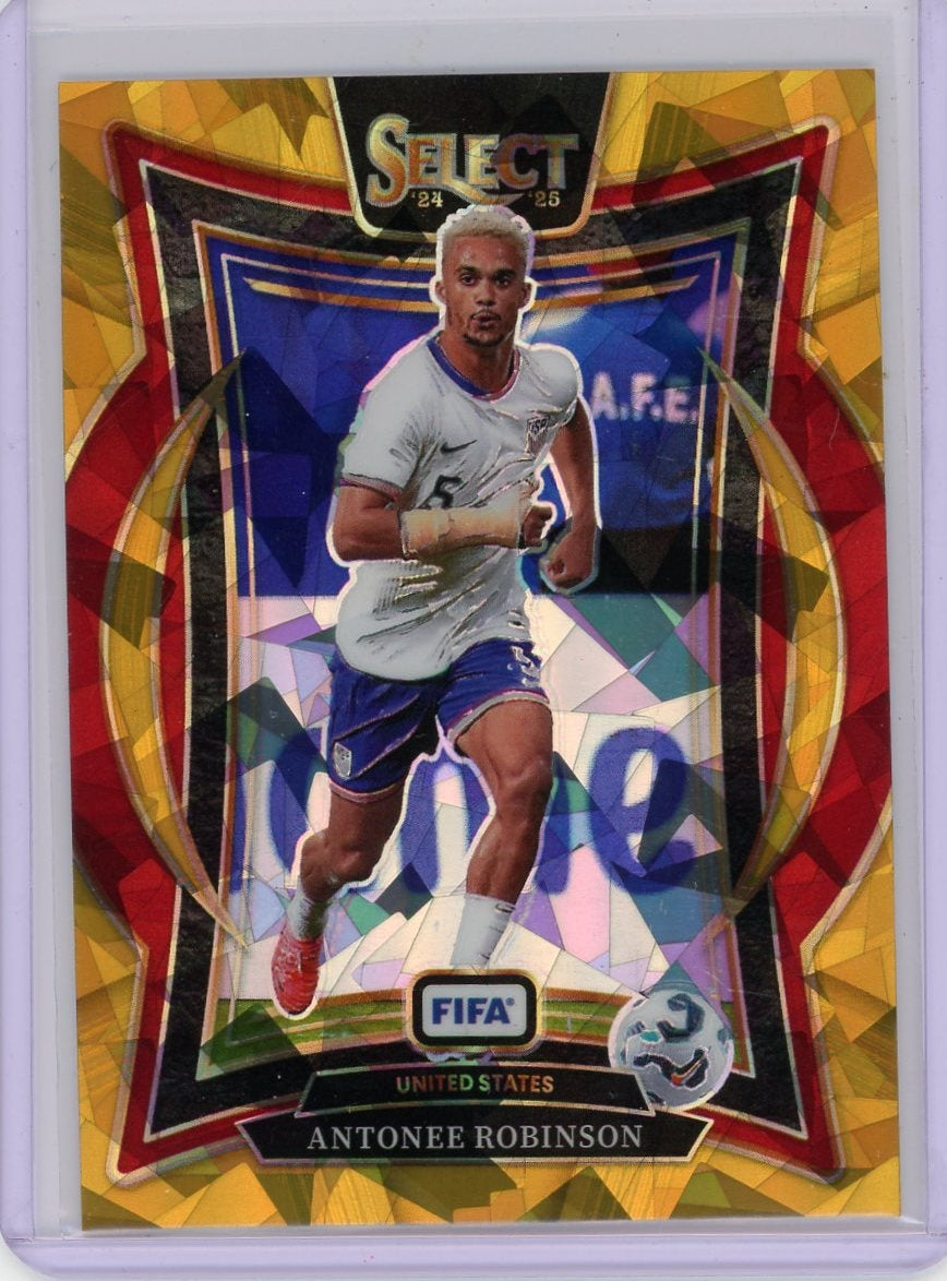 Antonee Robinson 2024-25 Panini Select FIFA Gold Ice #'d 08/10