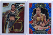 Amanda Nunes 2023 Select 2-card lot /49 + base relic