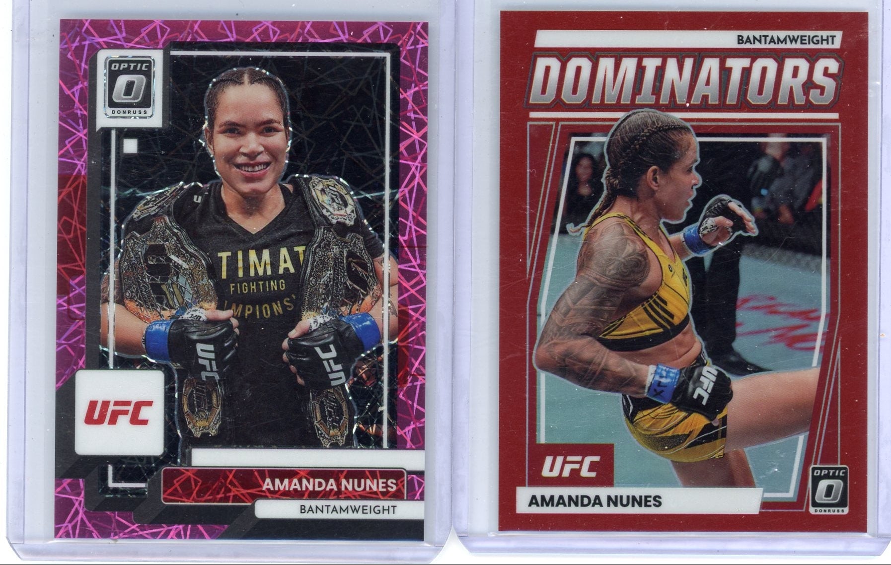 Amanda Nunes 2023 Optic 2-card lot /79 + /99