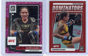 Amanda Nunes 2023 Optic 2-card lot /79 + /99