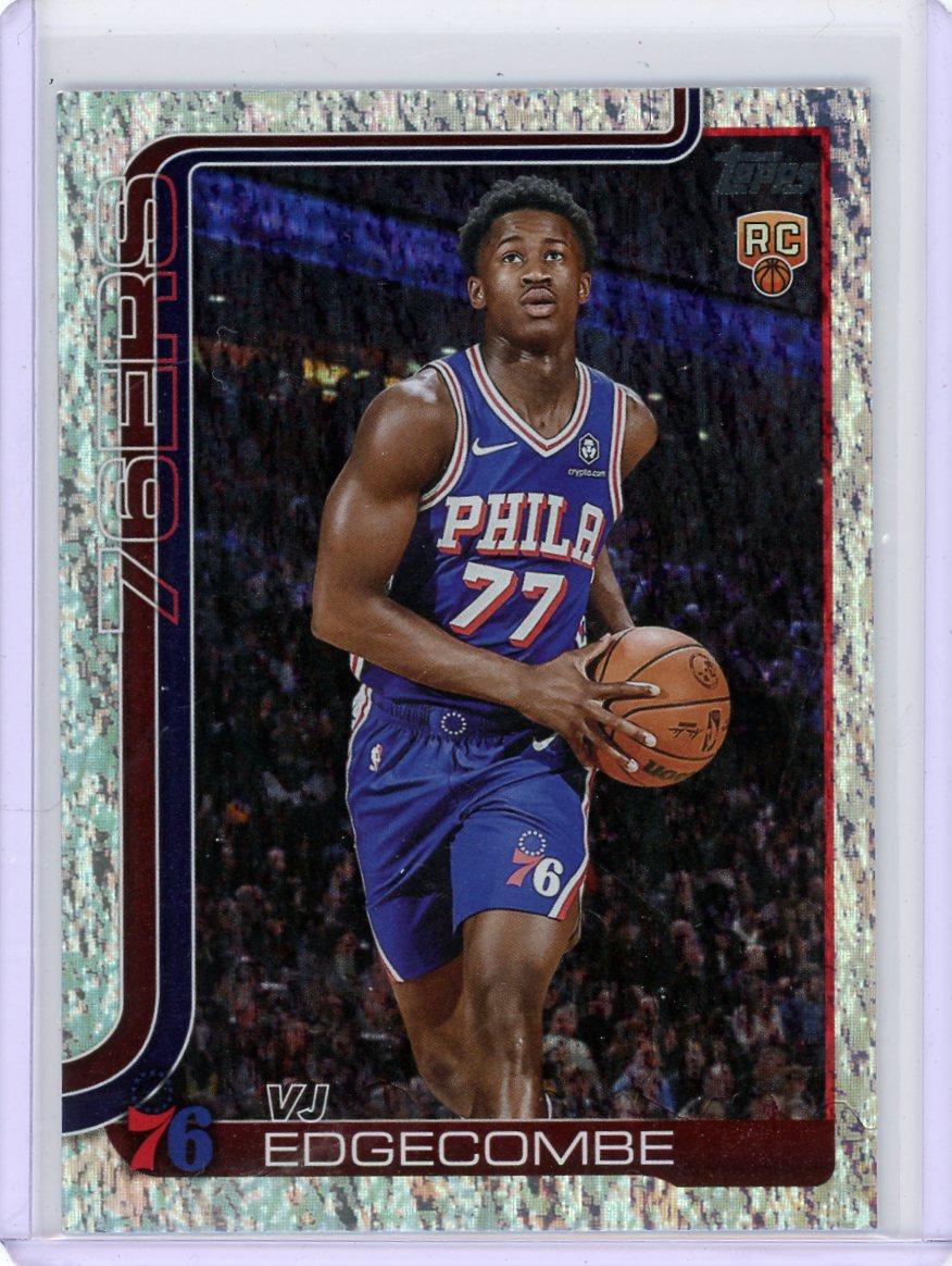 VJ Edgecombe 2025-26 Topps Sand Glitter RC #203