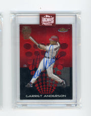 Garret Anderson 2023 Topps Archives Signature 2004 Topps Finest autograph #'d 1/1