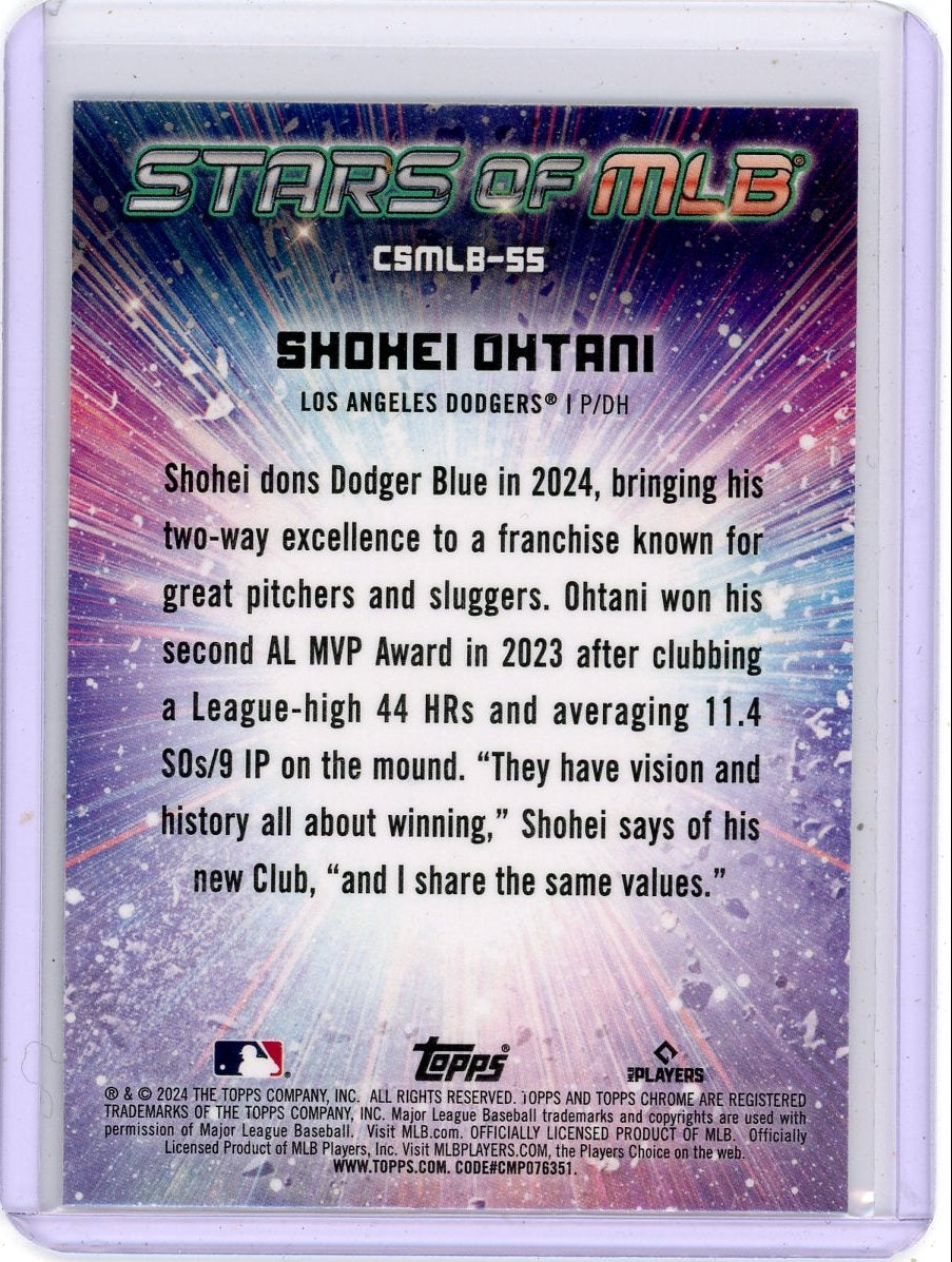 Shohei Ohtani 2024 Topps Chrome Stars of MLB