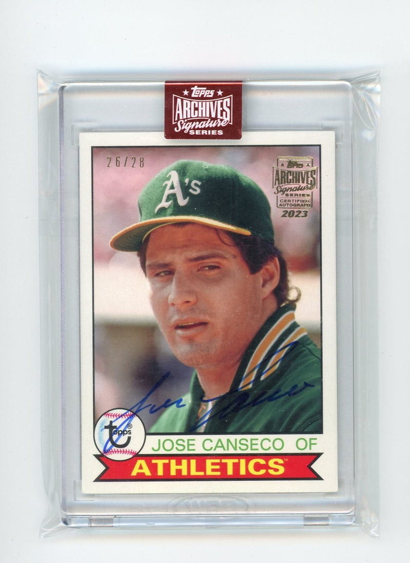 Jose Canseco 2023 Topps Archives Signature 2016 Topps Archives autograph  #'d 26/28