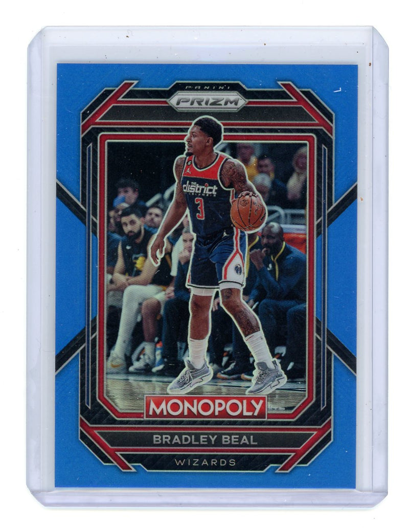 Bradley Beal 2023 Panini Prizm NBA Monopoly Boardwalk Blue Prizm 10/15