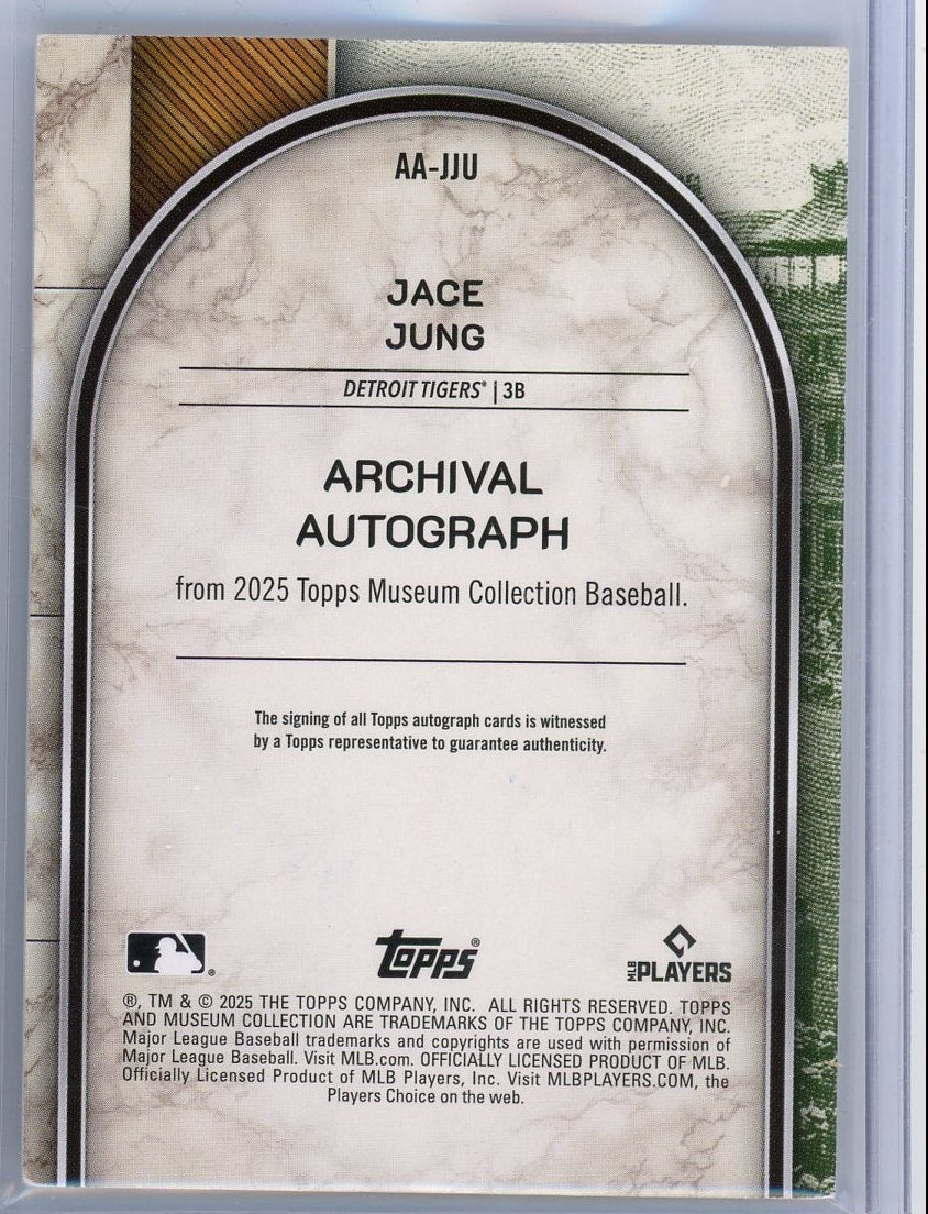 Jace Jung 2025 Topps Museum Collection Autograph #'d 93/199