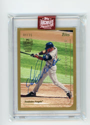 Garret Anderson 2023 Topps Archives Signature 1998 Topps autograph #'d 04/35