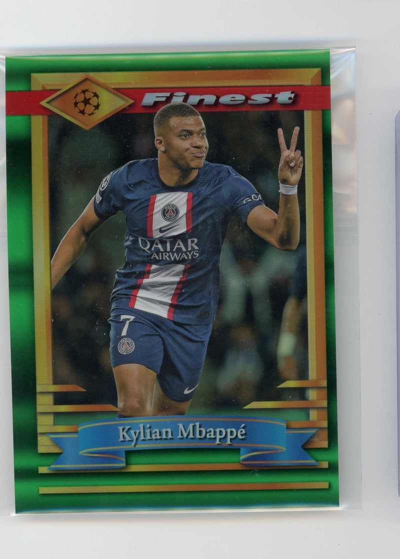 Kylian Mbappe 2023 Topps Finest Flashbacks oversized 