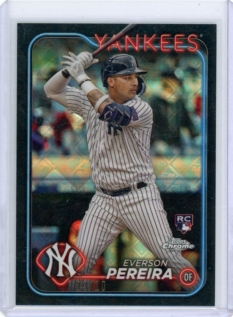 Everson Pereira 2024 Topps Chrome Logofractor Black Refractor 