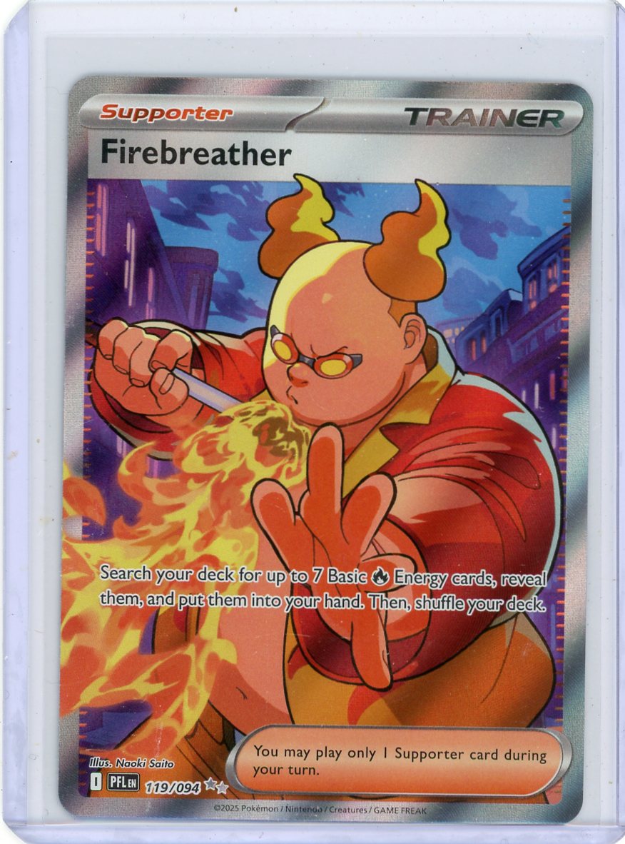 Firebreather 2025 Pokémon Phantasmal Flames Full Art #119/094