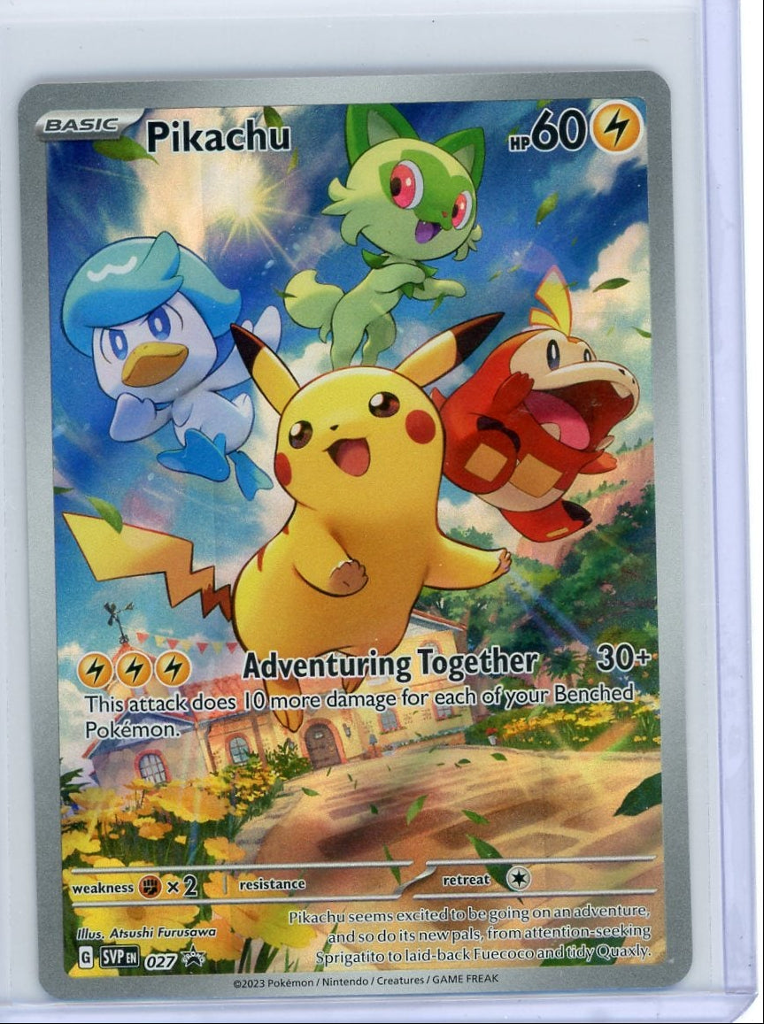 Pikachu Pokémon Illustration Black Star Promo #027