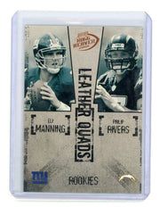 Eli Manning / Philip Rivers / Ben Roethlisberger / JP Losman 2004 Playoff Hogg Heaven Leather Quads Rookie #'d 0698/1250