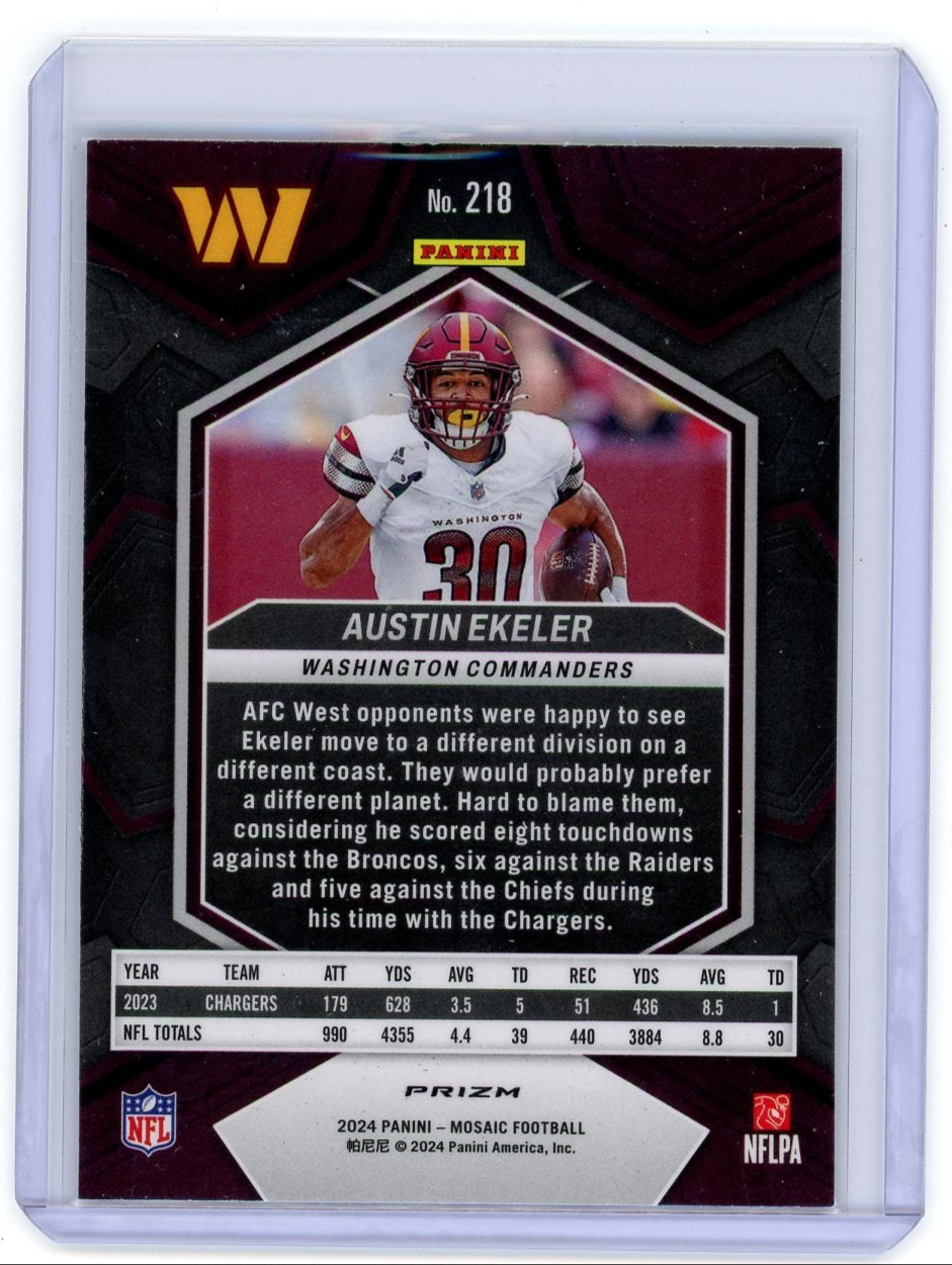 Austin Ekeler 2024 Panini Mosaic Honeycomb SP