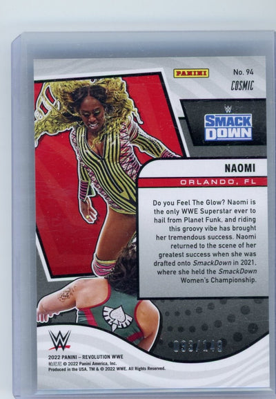 Naomi 2022 Panini Revolution WWE cosmic #'d 093/149