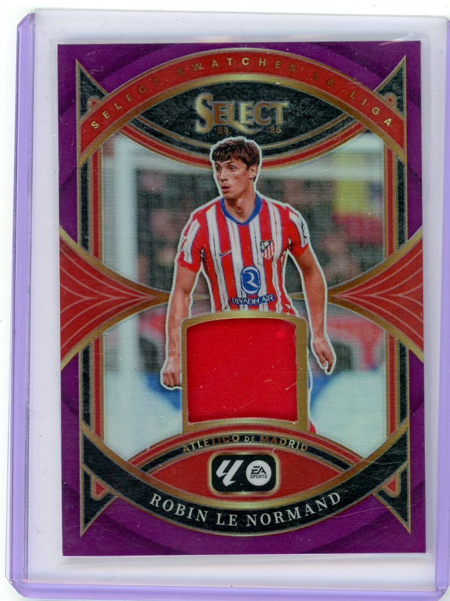 Robin Le Normand 2024-25 Panini Select relic purple prizm #'d 18/49