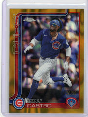 Willi Castro 2025 Topps Chrome Update Gold Lava #'d 20/50