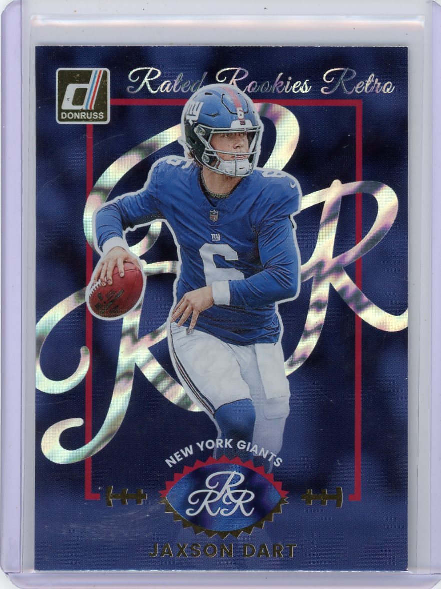 Jaxson Dart 2025 Panini Donruss Rated Rookies Retro