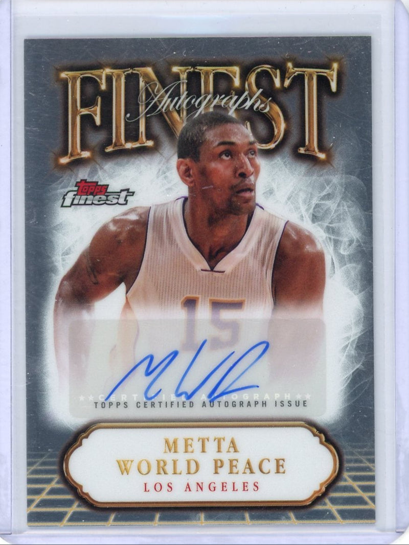 Metta World Peace 2024-25 Topps Finest autograph