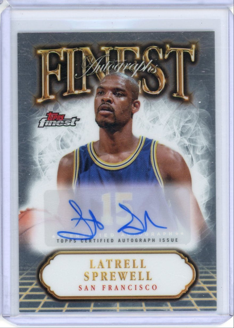 Latrell Sprewell 2024-25 Topps Finest autograph