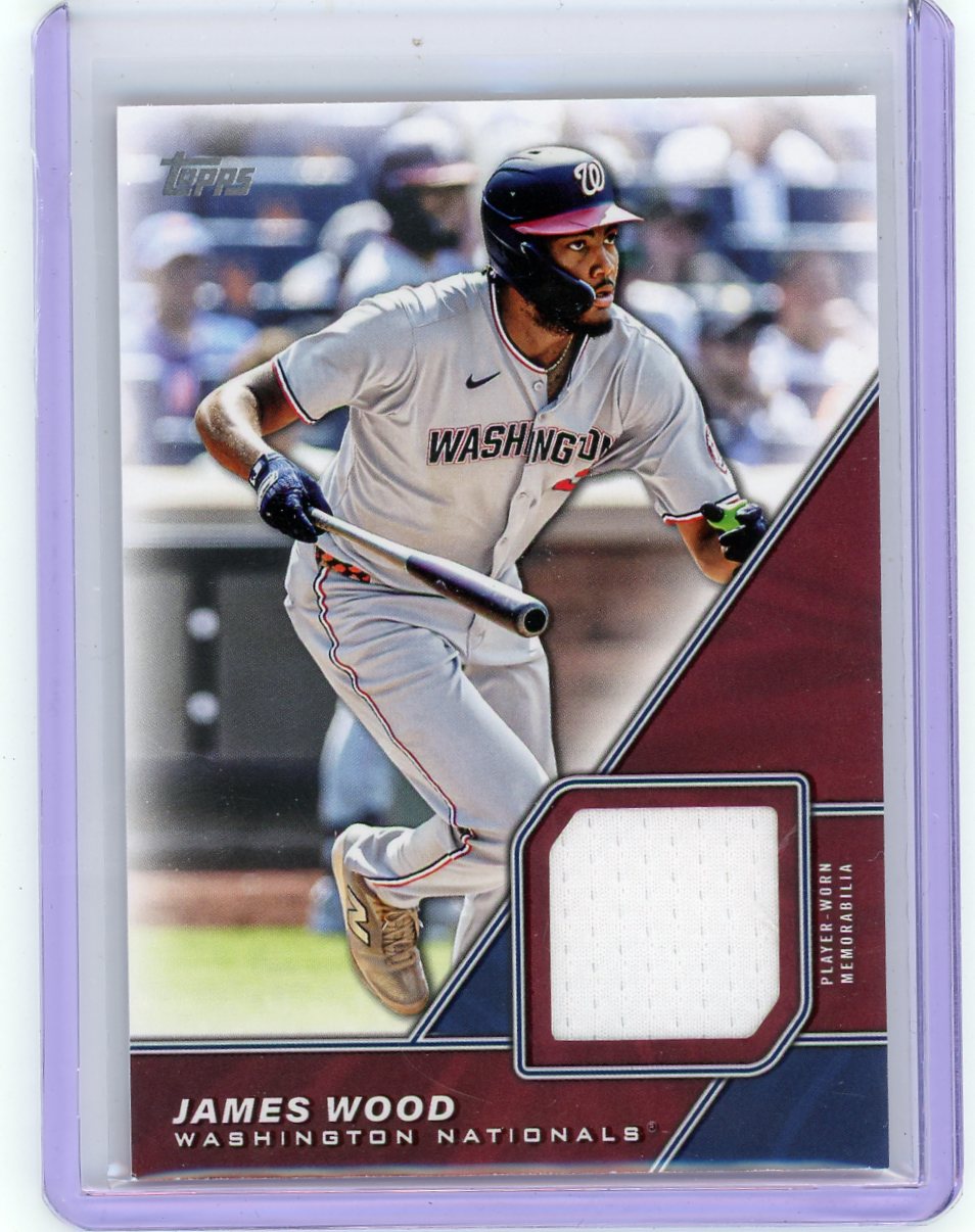 James Wood 2026 Topps Series 1 Major League Materials Jersey Relic