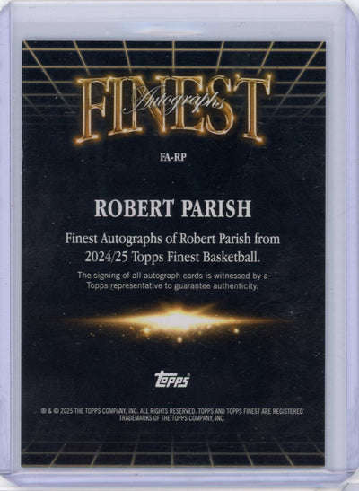 Robert Parish 2024-25 Topps Finest autograph