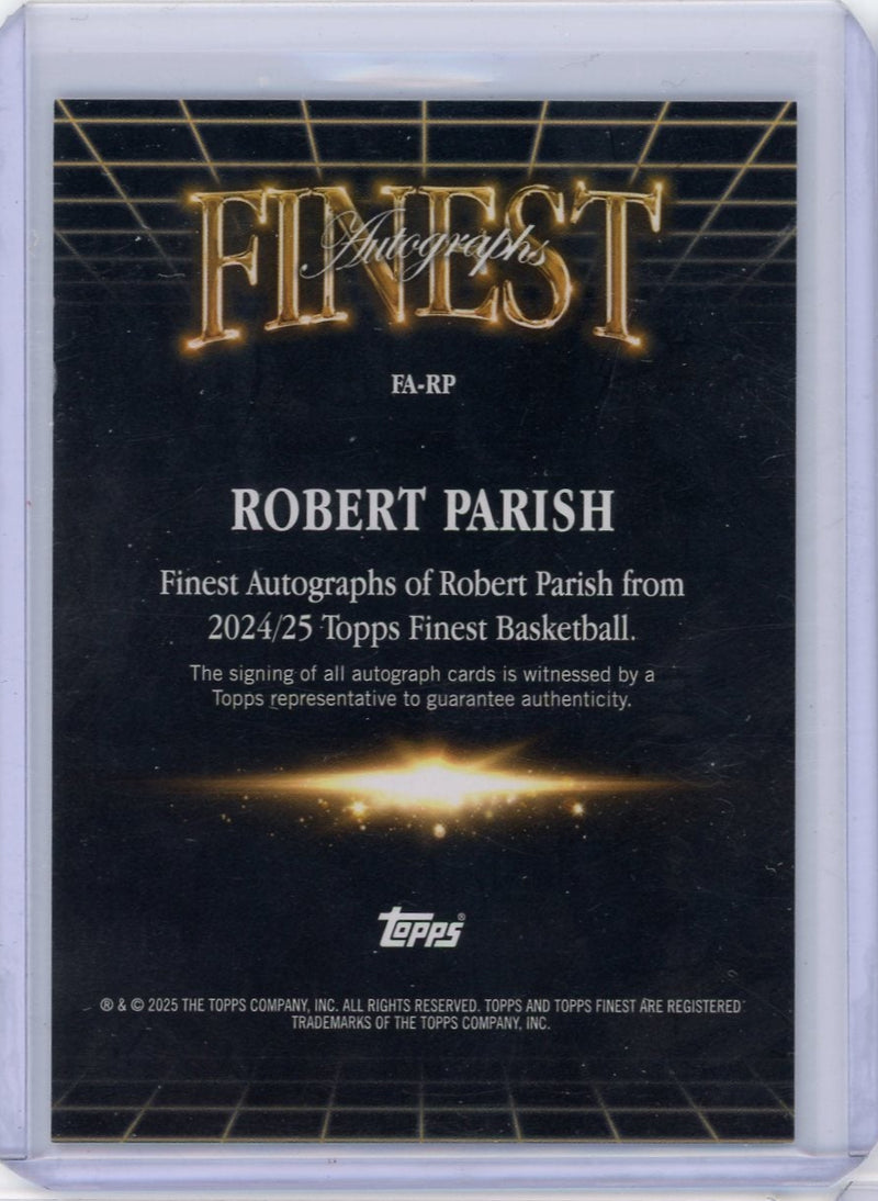 Robert Parish 2024-25 Topps Finest autograph