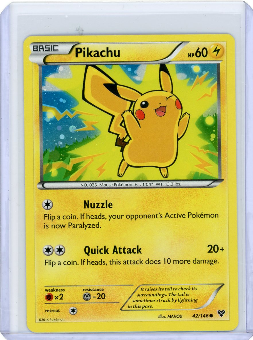 Pikachu Pokémon 2014 Movie Black Star Promo #42/146