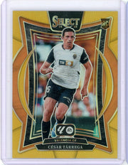 Cesar Tarrega 2024-25 Panini Select La Liga gold prizm rookie card #'d 07/10